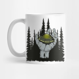 UFO Landing Hand Mug